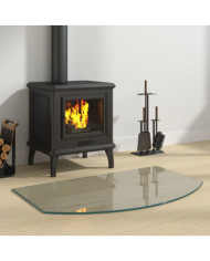 Plaque de verre pour cheminée 80x50 cm | Mobilier & Déco