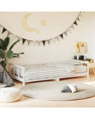 Cadre de lit pour enfants blanc 90x200 cm bois de pin massif | Mobilier & Déco
