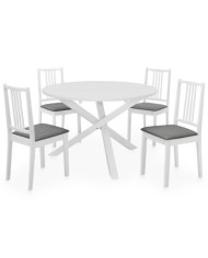 Mobilier de salle à manger 5 pcs MDF Blanc | Mobilier & Déco