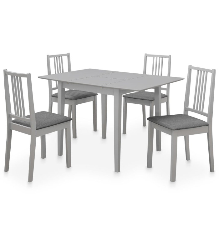 Mobilier de salle à manger 5 pcs MDF Gris | Mobilier & Déco