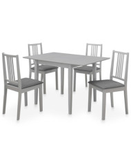 Mobilier de salle à manger 5 pcs MDF Gris | Mobilier & Déco