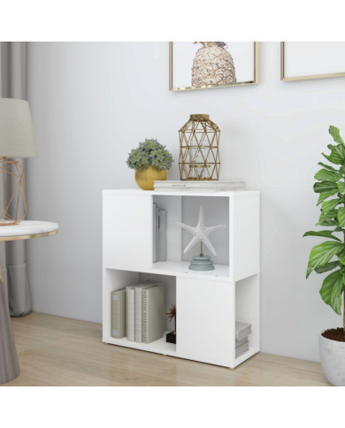 Bibliothèque Blanc 60x24x63 cm Bois d'ingénierie | Mobilier & Déco
