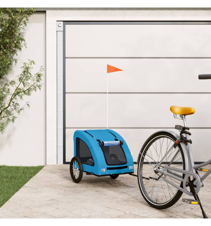 Remorque de vélo pour animaux de compagnie bleu | Mobilier & Déco