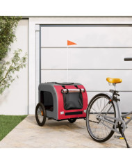 Remorque de vélo pour animaux de compagnie rouge et gris | Mobilier & Déco
