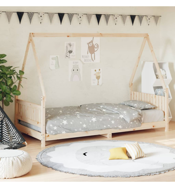 Cadre de lit pour enfants 90x200 cm bois de pin massif | Mobilier & Déco