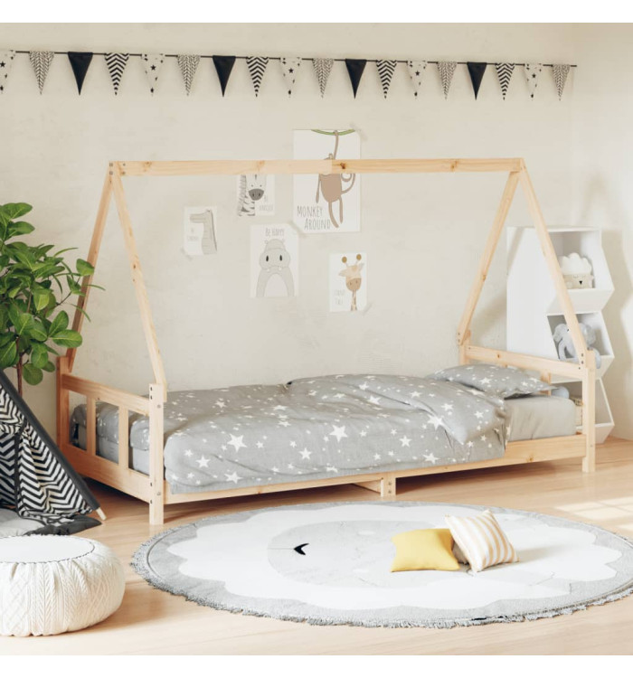 Cadre de lit pour enfants 90x200 cm bois de pin massif | Mobilier & Déco