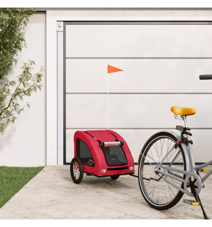 Remorque de vélo pour animaux de compagnie rouge | Mobilier & Déco