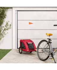 Remorque de vélo pour animaux de compagnie rouge | Mobilier & Déco