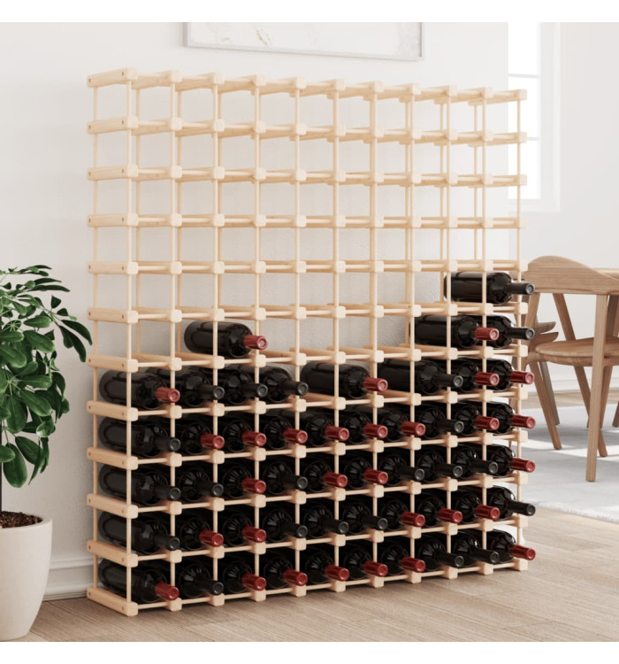 Casier à vin pour 120 bouteilles 112,5x23x123,5 cm pin massif | Mobilier & Déco