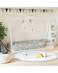 Cadre de lit pour enfants blanc 80x200 cm bois de pin massif | Mobilier & Déco