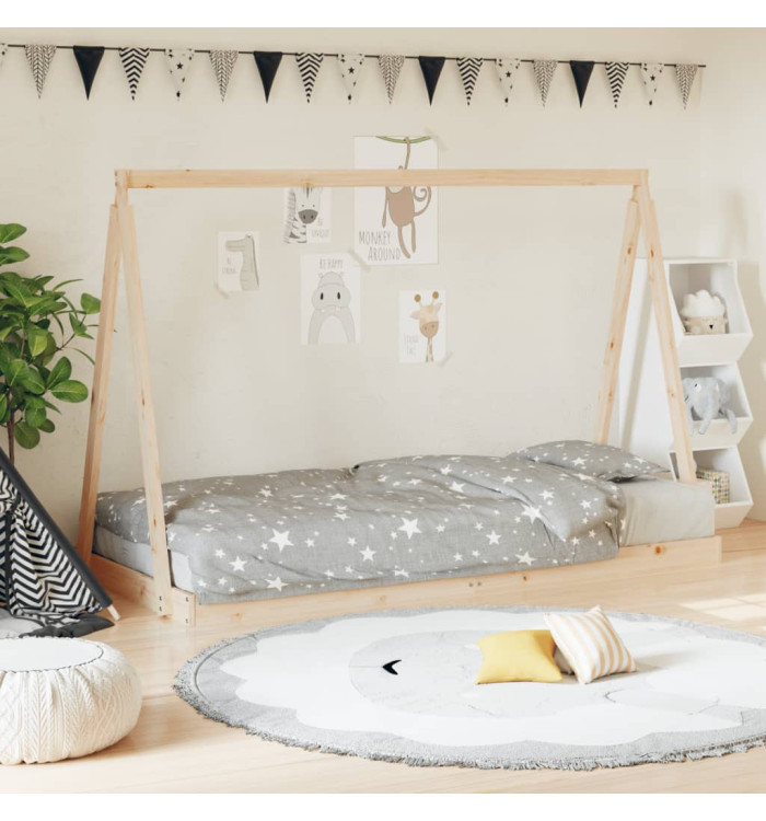 Cadre de lit pour enfants 90x200 cm bois de pin massif | Mobilier & Déco