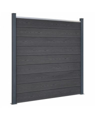 Ensemble de panneaux de clôture gris 180x186 cm WPC | Mobilier & Déco