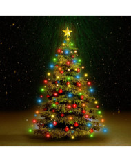 Guirlande lumineuse d'arbre de Noël 150 LED colorées 150 cm | Mobilier & Déco