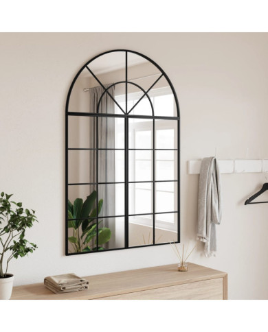 Miroir mural noir 80x120 cm arche fer | Mobilier & Déco
