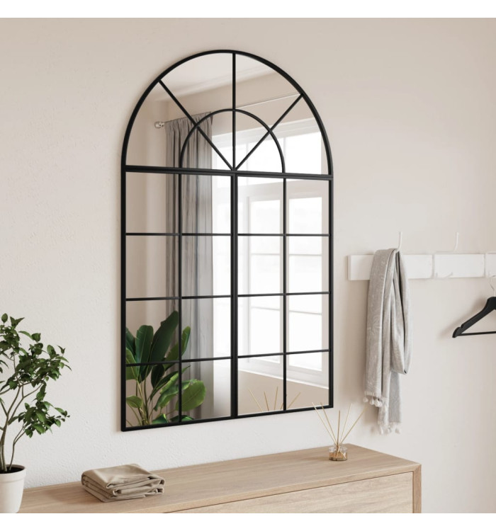 Miroir mural noir 80x120 cm arche fer | Mobilier & Déco