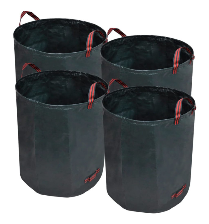 Sac poubelle de jardin Vert foncé 4 pcs 272 L 150 g/m² | Mobilier & Déco