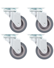 Roulettes pivotantes 4 pcs 50 mm | Mobilier & Déco