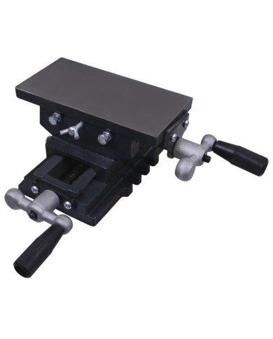 Table d'étau à glissière transversale manuelle | Mobilier & Déco