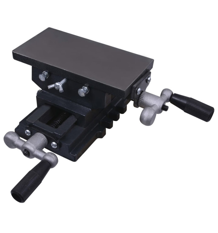 Table d'étau à glissière transversale manuelle | Mobilier & Déco
