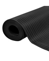 Tapis en caoutchouc antidérapant 1,5x4 m 3 mm Nervure large | Mobilier & Déco