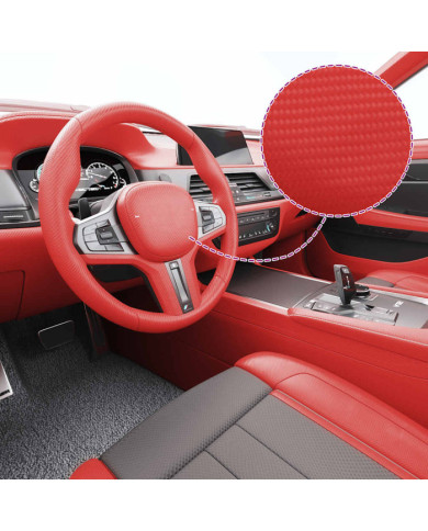 Films 4D de voiture 2 pcs Rouge 100x150 cm+50x150 cm | Mobilier & Déco