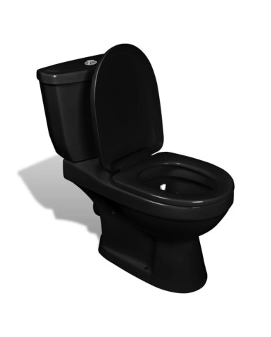 Toilette avec réservoir Noir | Mobilier & Déco