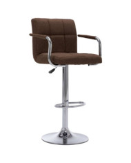 Chaise de bar Marron Tissu | Mobilier & Déco