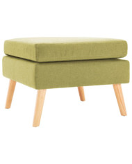 Repose-pied Vert Tissu | Mobilier & Déco