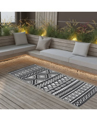 Tapis d'extérieur ARAKIL Noir 80x150 cm PP | Mobilier & Déco
