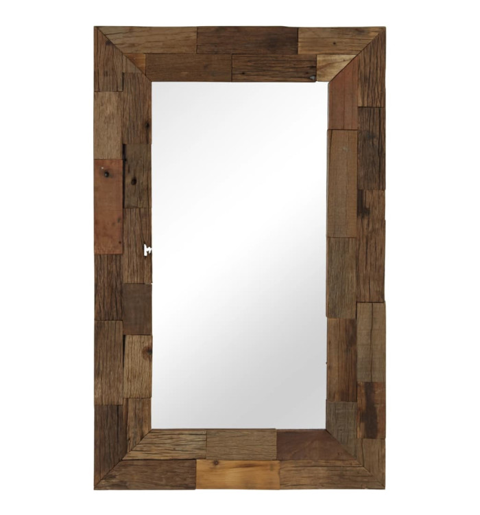 Miroir Bois de récupération massif 50 x 80 cm | Mobilier & Déco