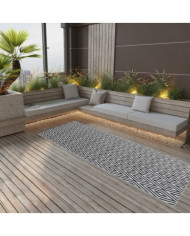 Tapis d'extérieur ARAKIL Noir 80x250 cm PP | Mobilier & Déco