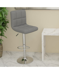 Tabouret de bar Gris clair Tissu | Mobilier & Déco