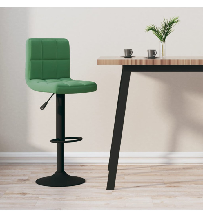 Tabouret de bar Vert foncé Velours | Mobilier & Déco