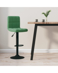 Tabouret de bar Vert foncé Velours | Mobilier & Déco
