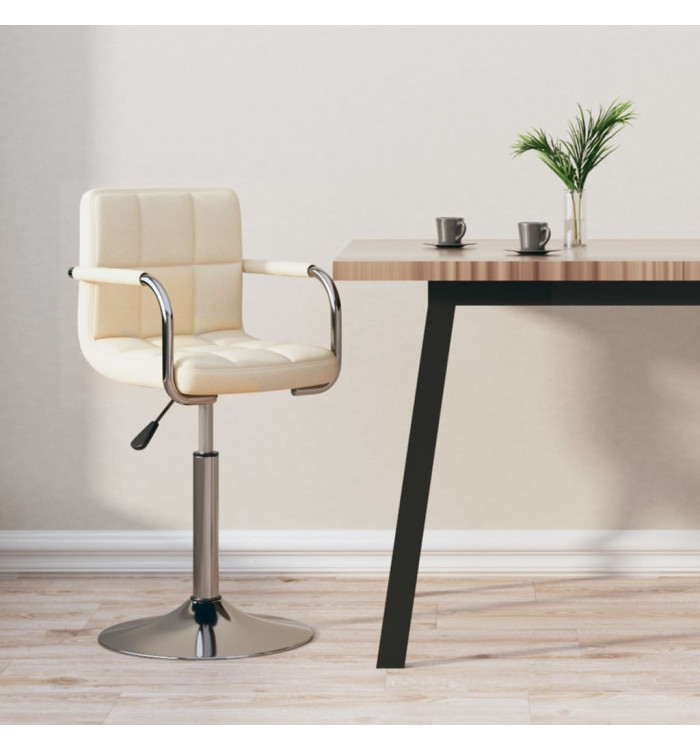 Tabouret de bar Crème Tissu | Mobilier & Déco