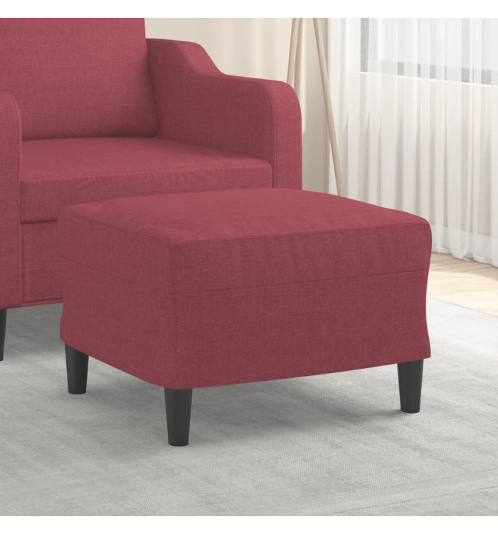 Repose-pied Rouge bordeaux 60x50x41 cm Tissu | Mobilier & Déco