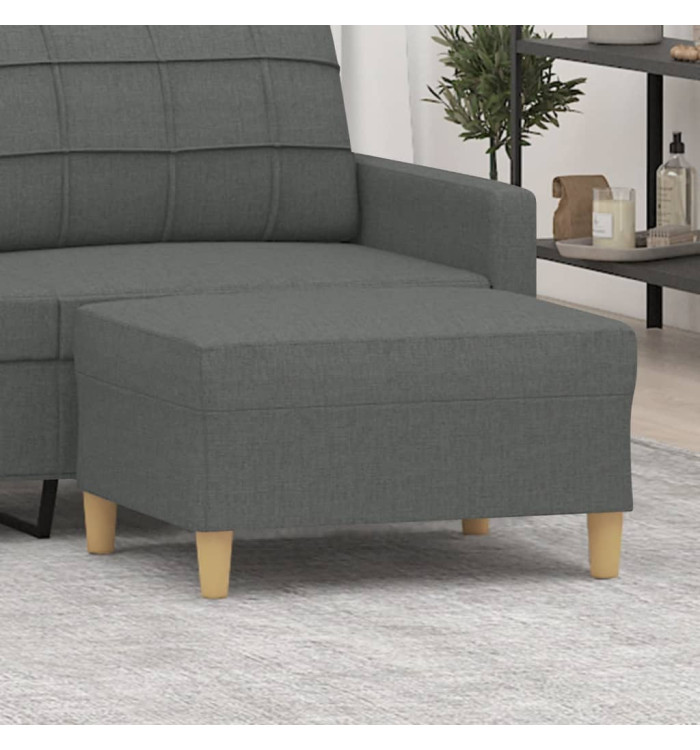 Repose-pied Gris foncé 70x55x41 cm Tissu | Mobilier & Déco