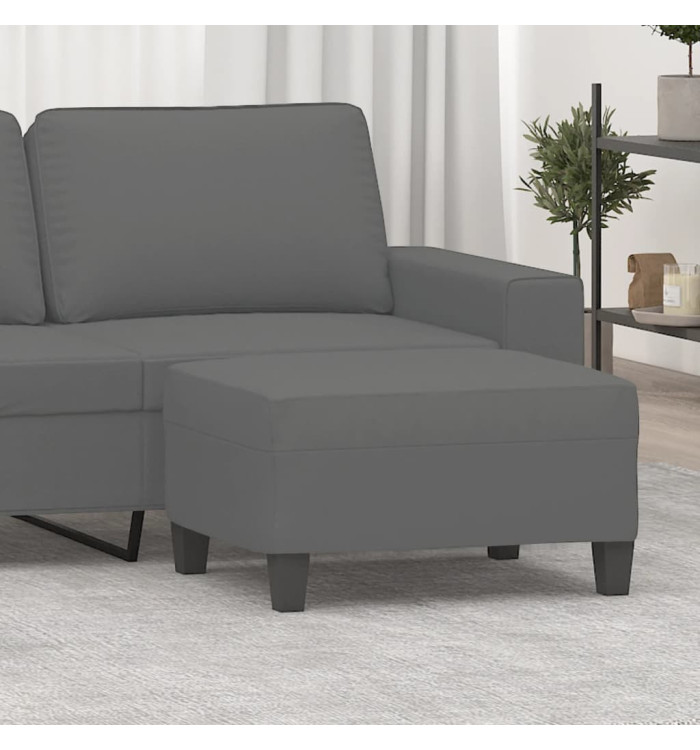 Repose-pied Gris foncé 70x55x41 cm Tissu microfibre | Mobilier & Déco