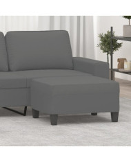 Repose-pied Gris foncé 70x55x41 cm Tissu microfibre | Mobilier & Déco
