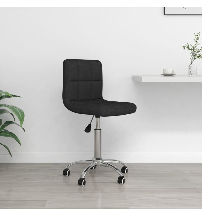 Chaise pivotante de bureau Noir Tissu | Mobilier & Déco