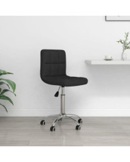 Chaise pivotante de bureau Noir Tissu | Mobilier & Déco