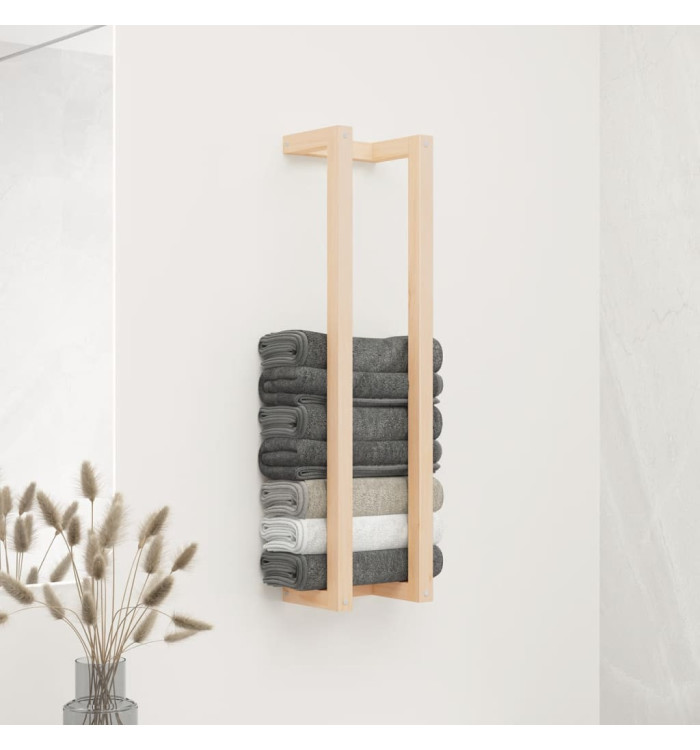 Porte-serviette 23x18x90 cm Bois de pin massif | Mobilier & Déco