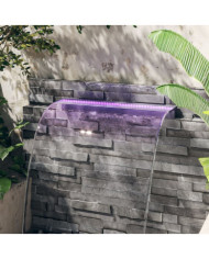 Déversoir pour cascade avec LED RVB Acrylique 90 cm | Mobilier & Déco