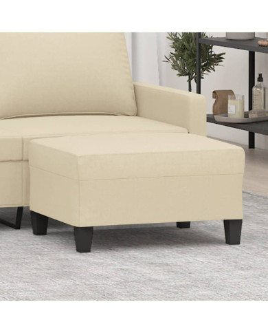 Repose-pied Crème 70x55x41 cm Tissu | Mobilier & Déco