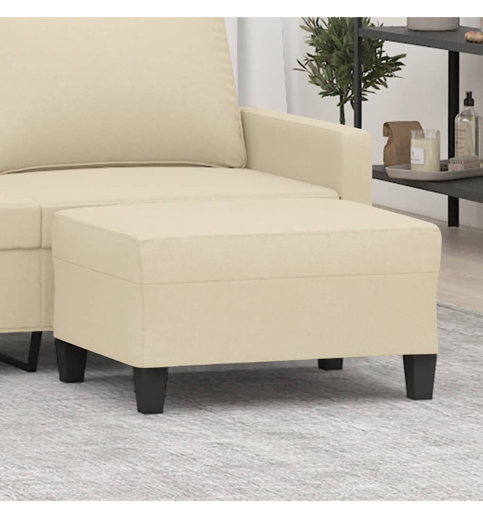 Repose-pied Crème 70x55x41 cm Tissu | Mobilier & Déco