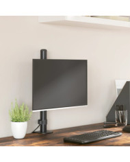 Support de moniteur noir acier VESA 75/100 mm | Mobilier & Déco