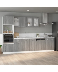 Armoire de plancher d'évier "Lyon" Sonoma gris 80x46x81,5 cm | Mobilier & Déco