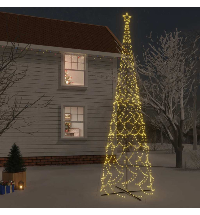 Arbre de Noël cône 3000 LED Blanc chaud 230x800 cm | Mobilier & Déco