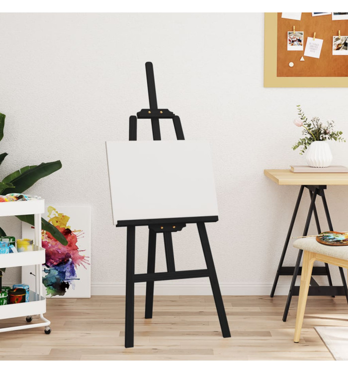 Chevalet noir 53,5x95x127 cm bois de pin massif | Mobilier & Déco