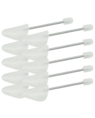 Embauchoirs 5 paires blanc EU 35-38 plastique | Mobilier & Déco